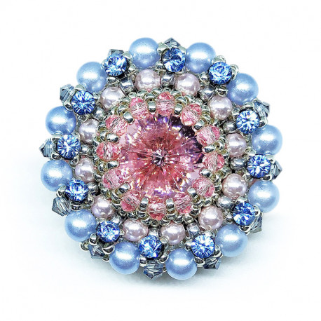 Брошь Ducharme Cinderella Dream Blue Sky Rose