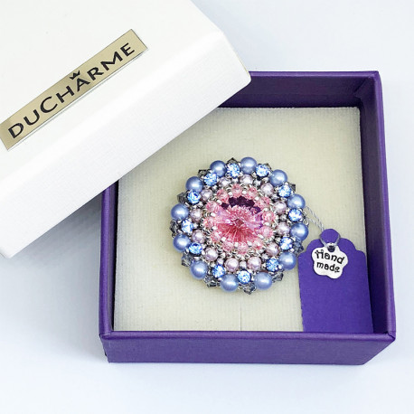 Брошь Ducharme Cinderella Dream Blue Sky Rose-2