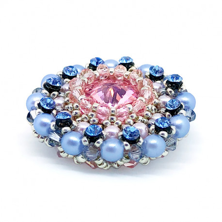 Брошь Ducharme Cinderella Dream Blue Sky Rose-1